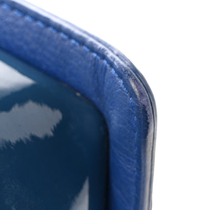 Chanel Patent Calfskin Quilted Medium Plexiglass Boy Flap Blue 12 of 16