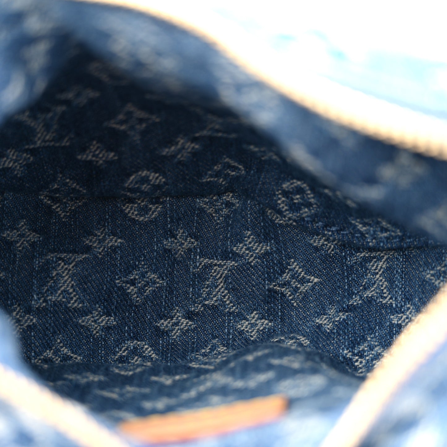 Monogram Denim Pochette Valley Blue