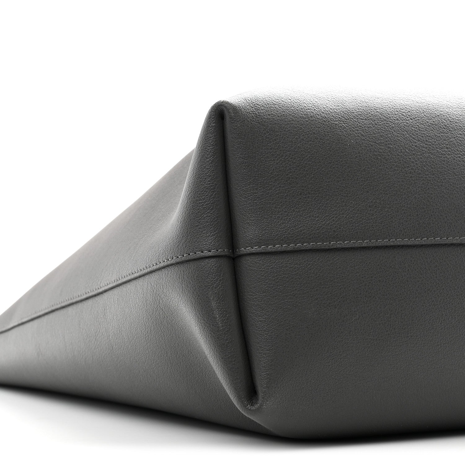 Saint Laurent Calfskin Large Shopping Tote Storm 10 of 11