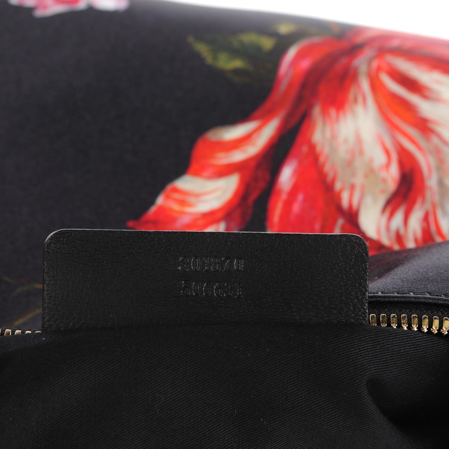 Alexander McQueen Silk Floral Print De Manta Clutch Midnight Blue 7 of 7
