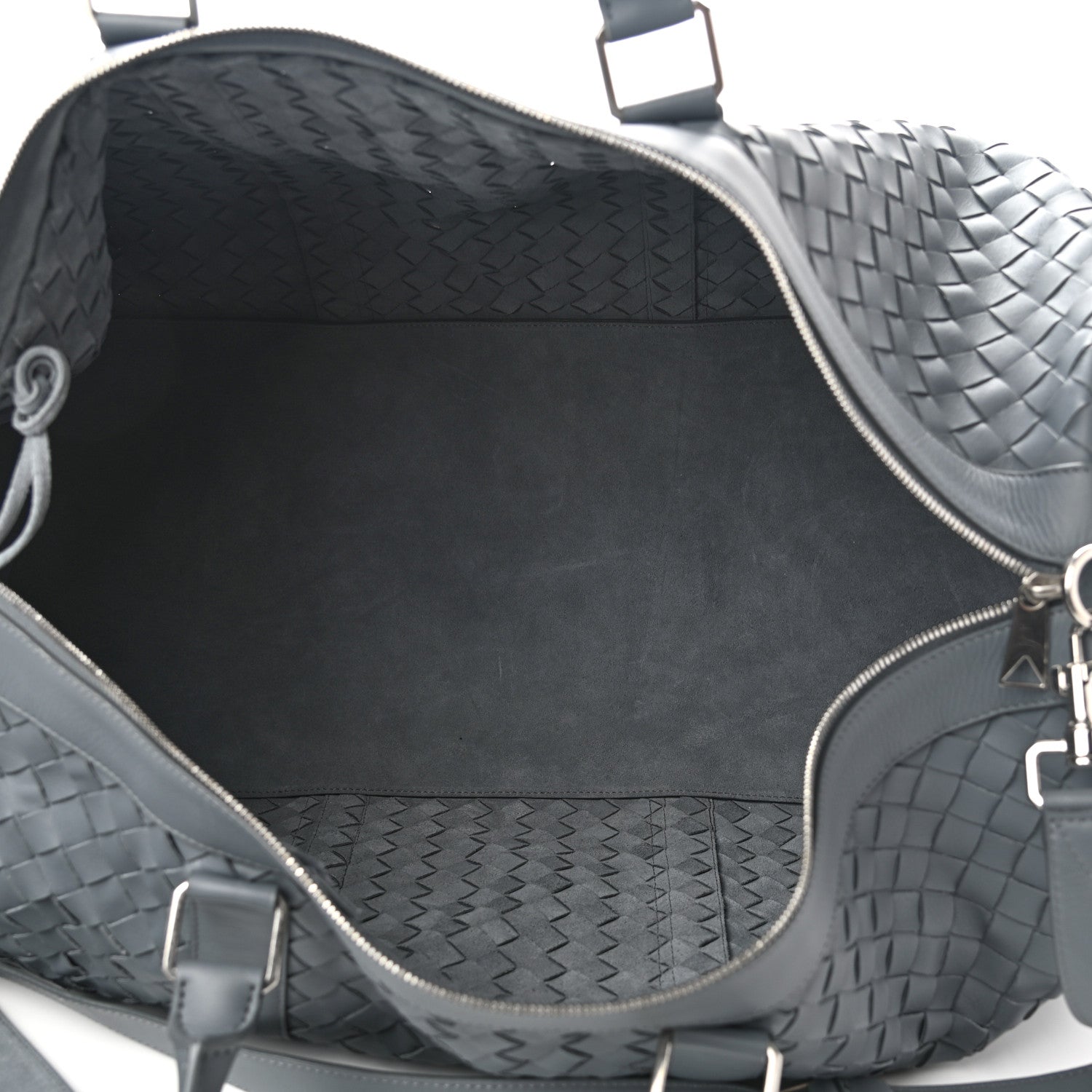 Bottega Veneta Nappa Intrecciato Large Holdall Duffel Grey 5 of 9