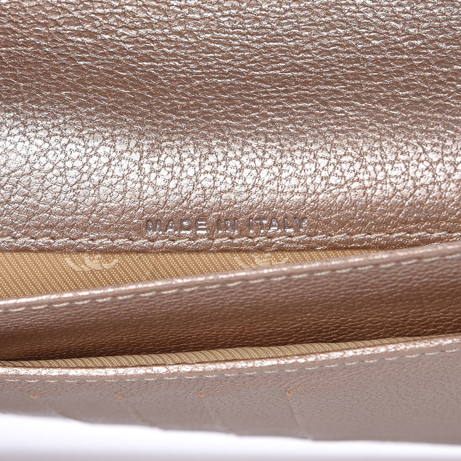 Chanel Metallic Calfskin Yen Wallet Gold 7 of 9