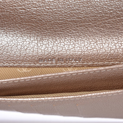 Chanel Metallic Calfskin Yen Wallet Gold 7 of 9