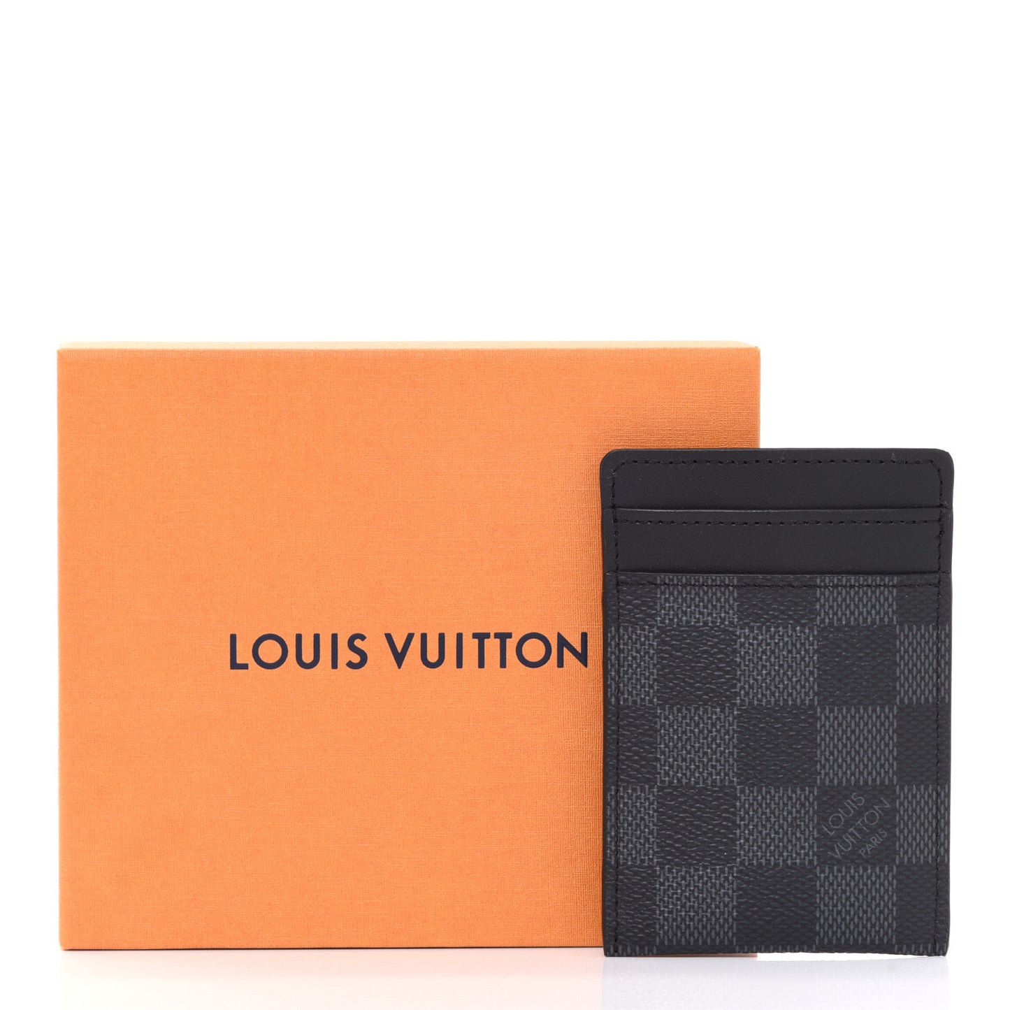 Damier Graphite Pince Card Holder Bill Clip