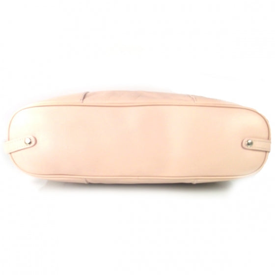 Leather Shoulder Bag Pale Pink
