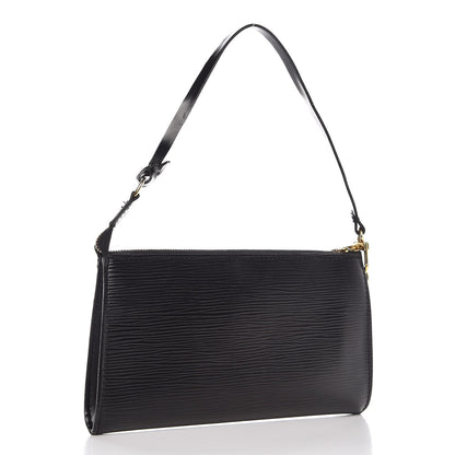 Louis Vuitton Epi Pochette Accessories 24 Black 3 of 9