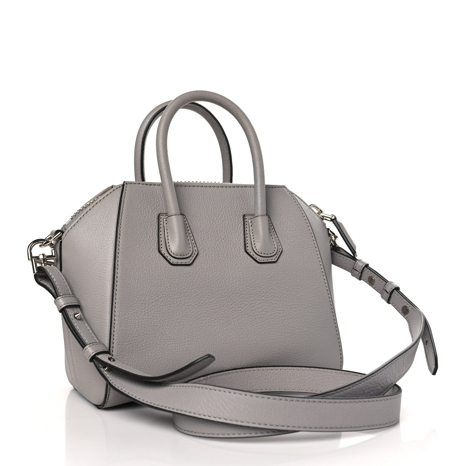 Givenchy Sugar Goatskin Mini Antigona Pearl Grey 3 of 11