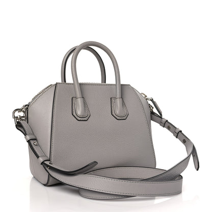 Givenchy Sugar Goatskin Mini Antigona Pearl Grey 3 of 11