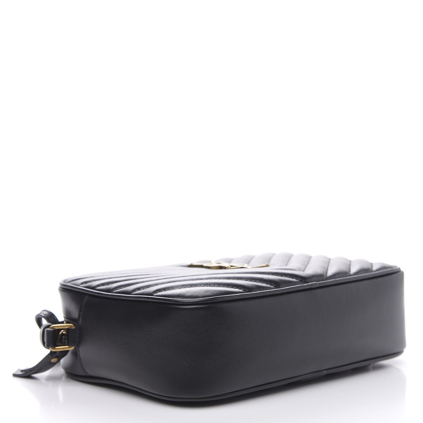 Calfskin Matelasse Monogram Lou Camera Bag Black