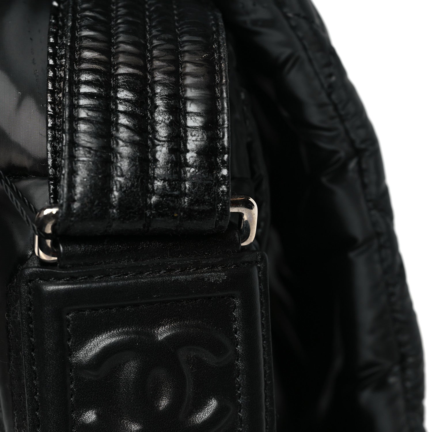 Chanel Nylon Coco Cocoon Messenger Bag Black 10 of 14