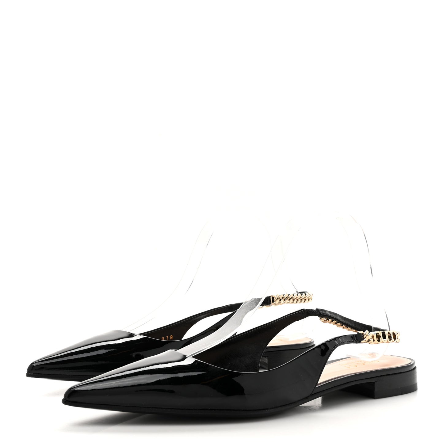 Patent Signoria Ballet Slingback Ballet Flat 38.5 Black