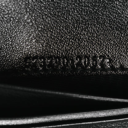Gucci Calfskin Web Rajah Chain Card Case Wallet Black 6 of 9