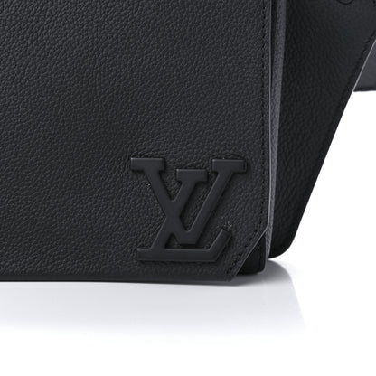 Louis Vuitton Grained Calfskin Aerogram Slingbag Black 7 of 11