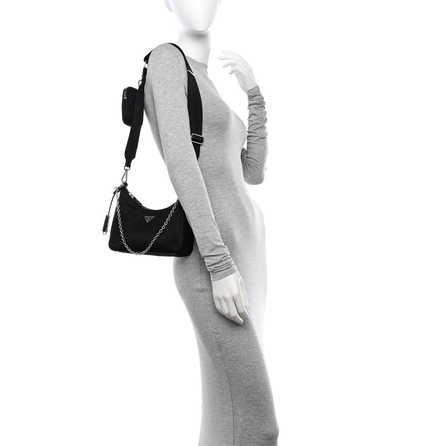 Nylon Re-Edition 2005 Shoulder Bag Black