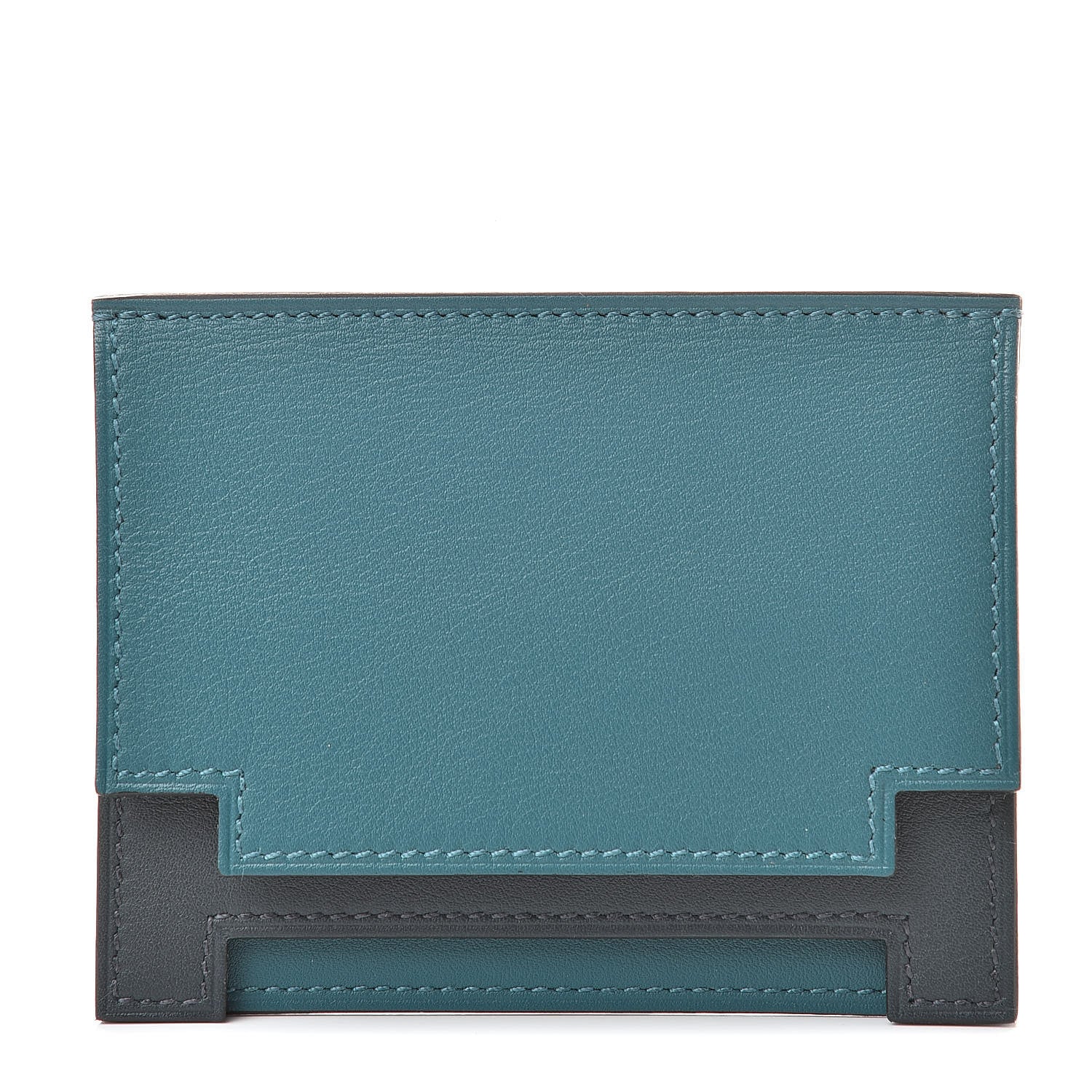 Hermes Swift Rabat H 8CC Card Holder Vert Bosphore Vert Rousseau 1 of 8