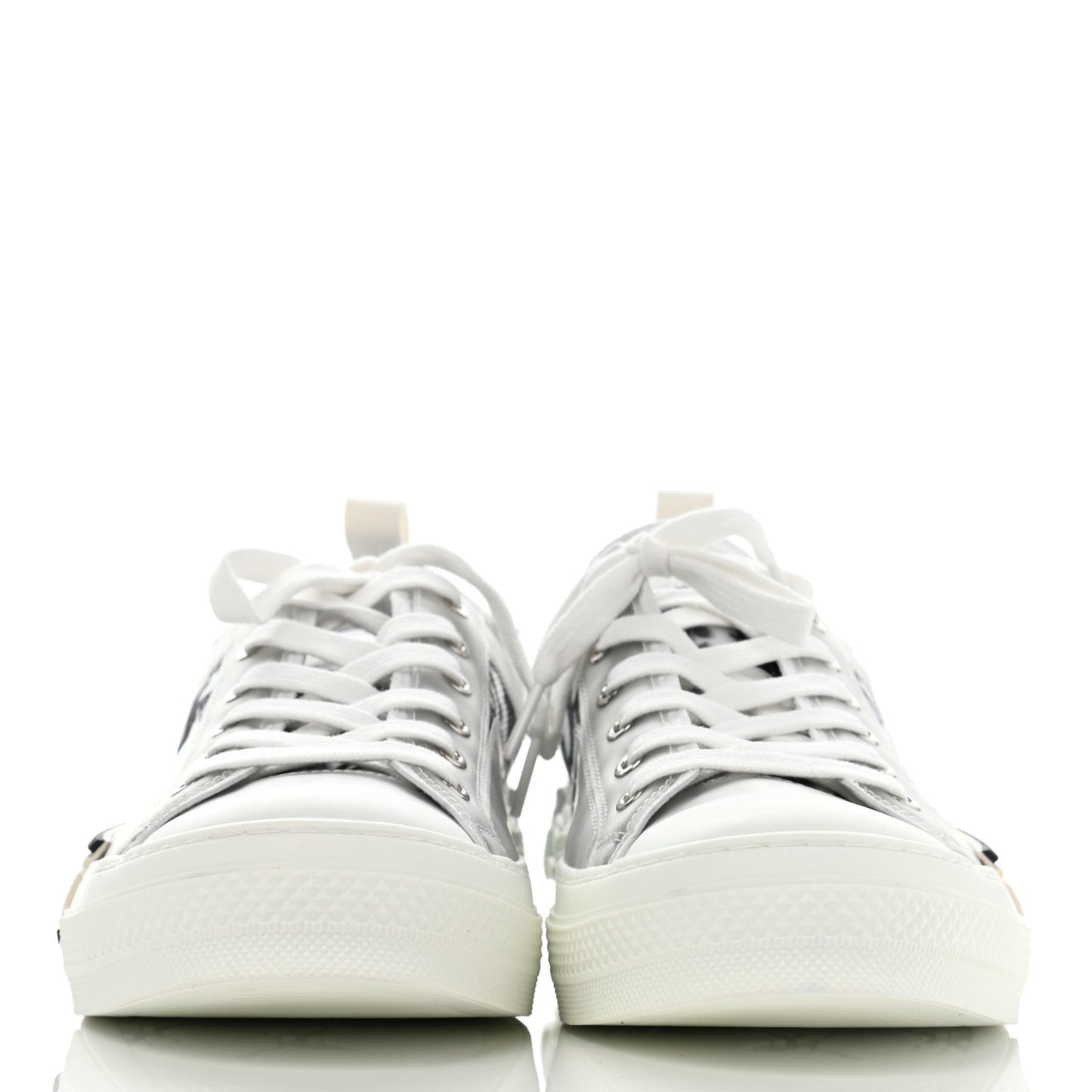 Technical Canvas Oblique Mens B23 Low Top Sneaker 44 White Black