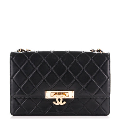 Chanel Lambskin Quilted Large Golden Class Flap Black 1 of 7