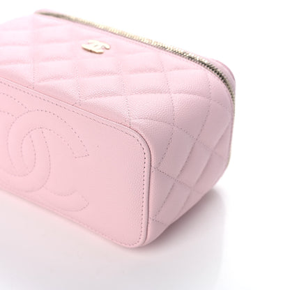 Chanel Caviar Quilted Small Vanity Case With Chain Light Pink 11 of 12