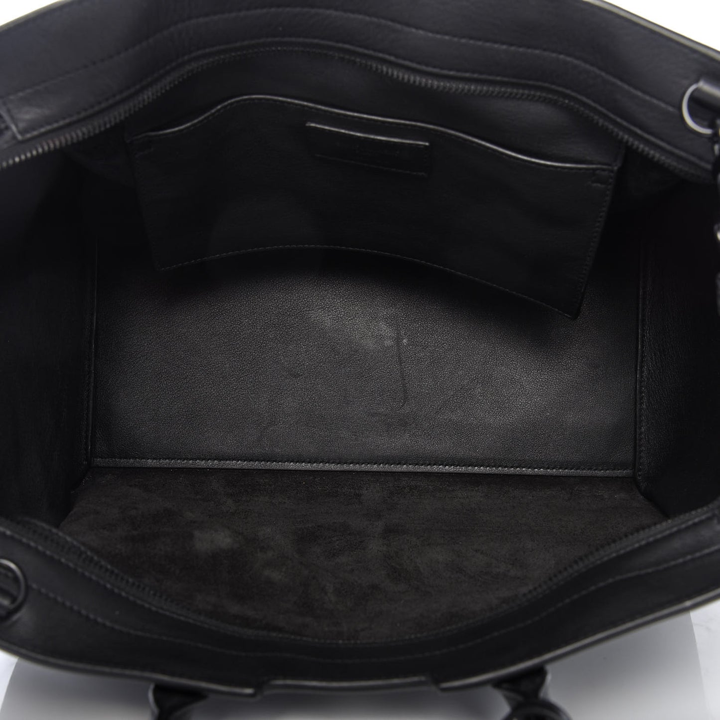 Smooth Calfskin Crocodile Embossed Small Monogram Downtown Cabas Black