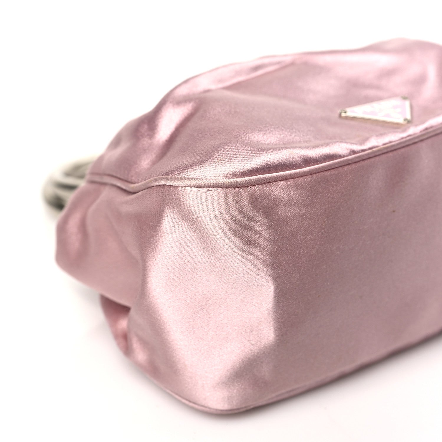 Prada Satin Raso Ring Wrist Bag Mughetto 10 of 11