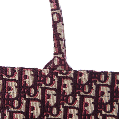Christian Dior Oblique Medium Book Tote Burgundy Multicolor 13 of 15