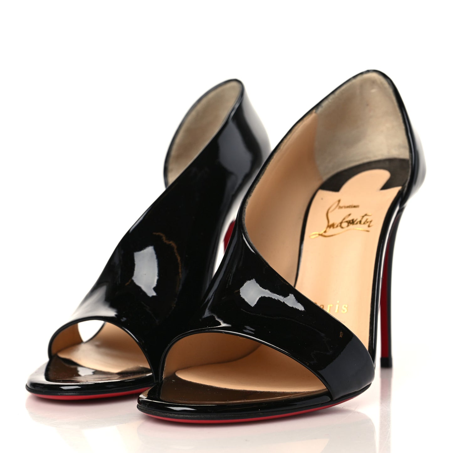 Patent Phoebe Asymmetric 100 Pumps 36.5 Black