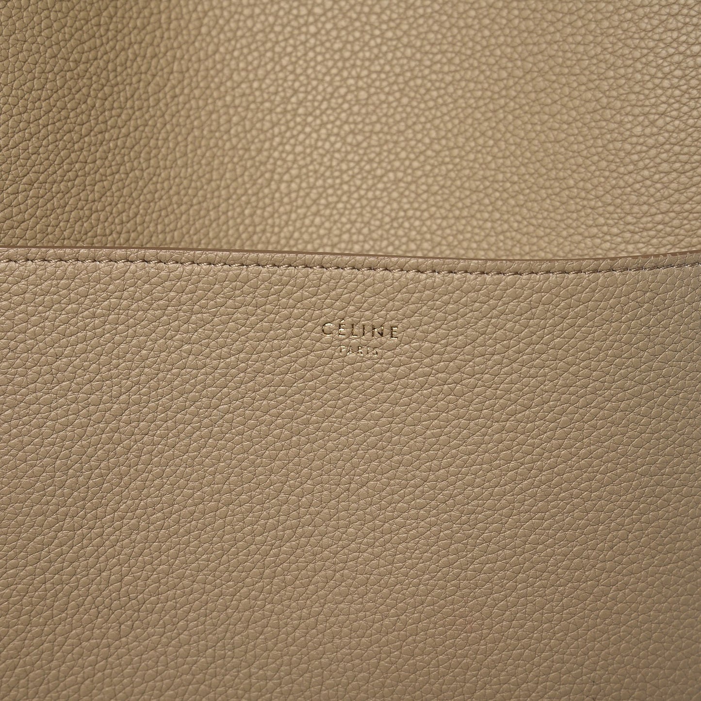 Soft Grained Calfskin Sangle Bucket Bag Dune
