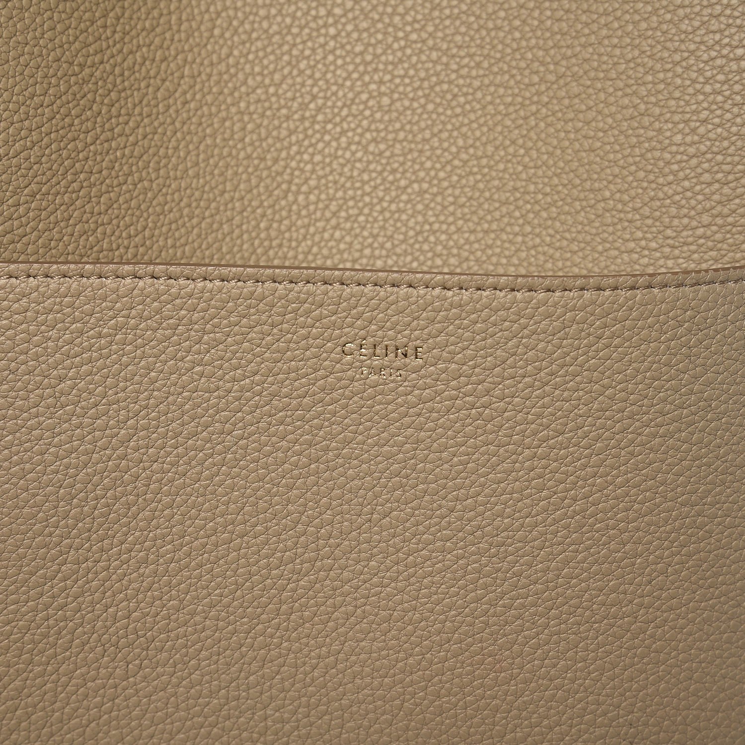 Celine Soft Grained Calfskin Sangle Bucket Bag Dune 7 of 12
