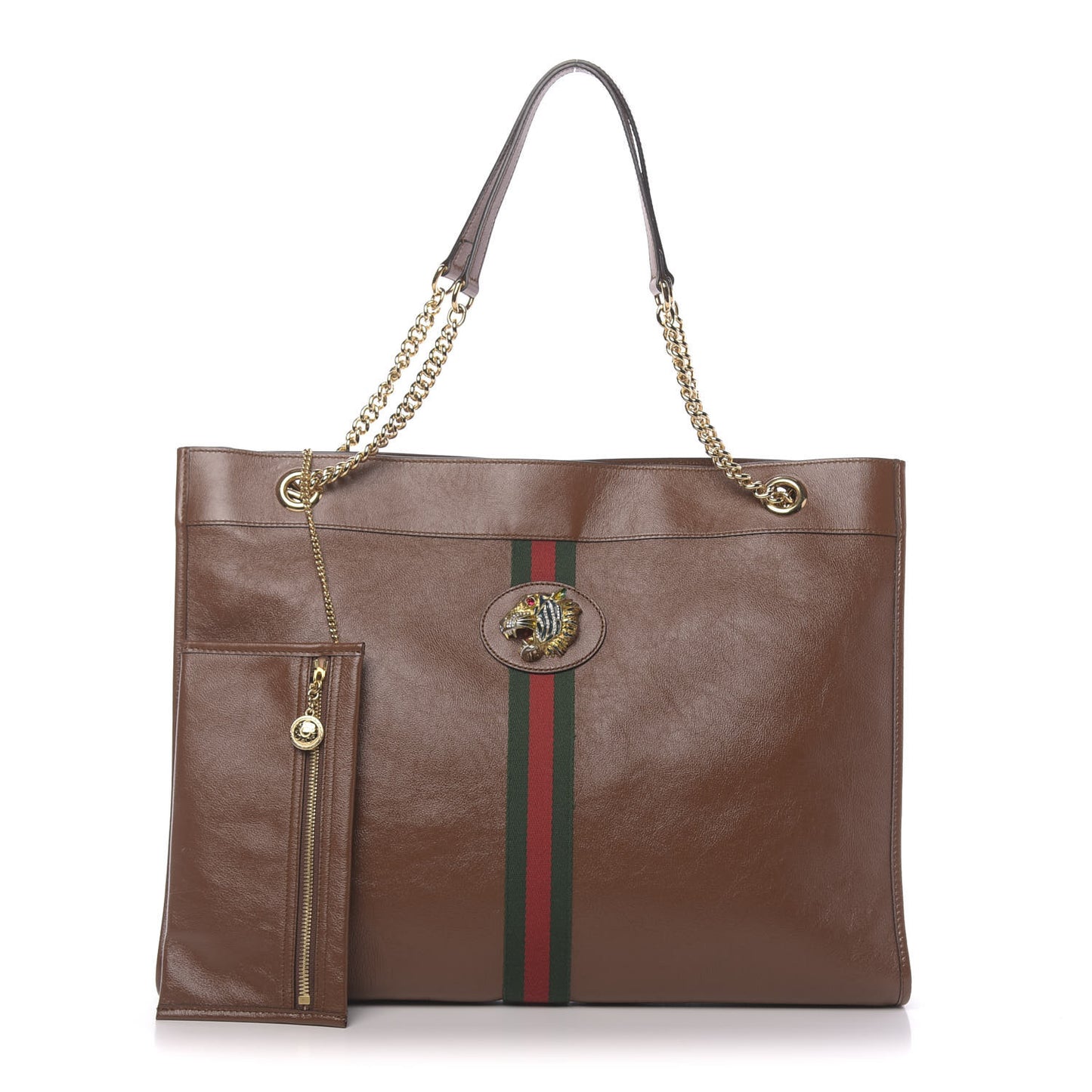 Calfskin Large Rajah Chain Tote Cuir