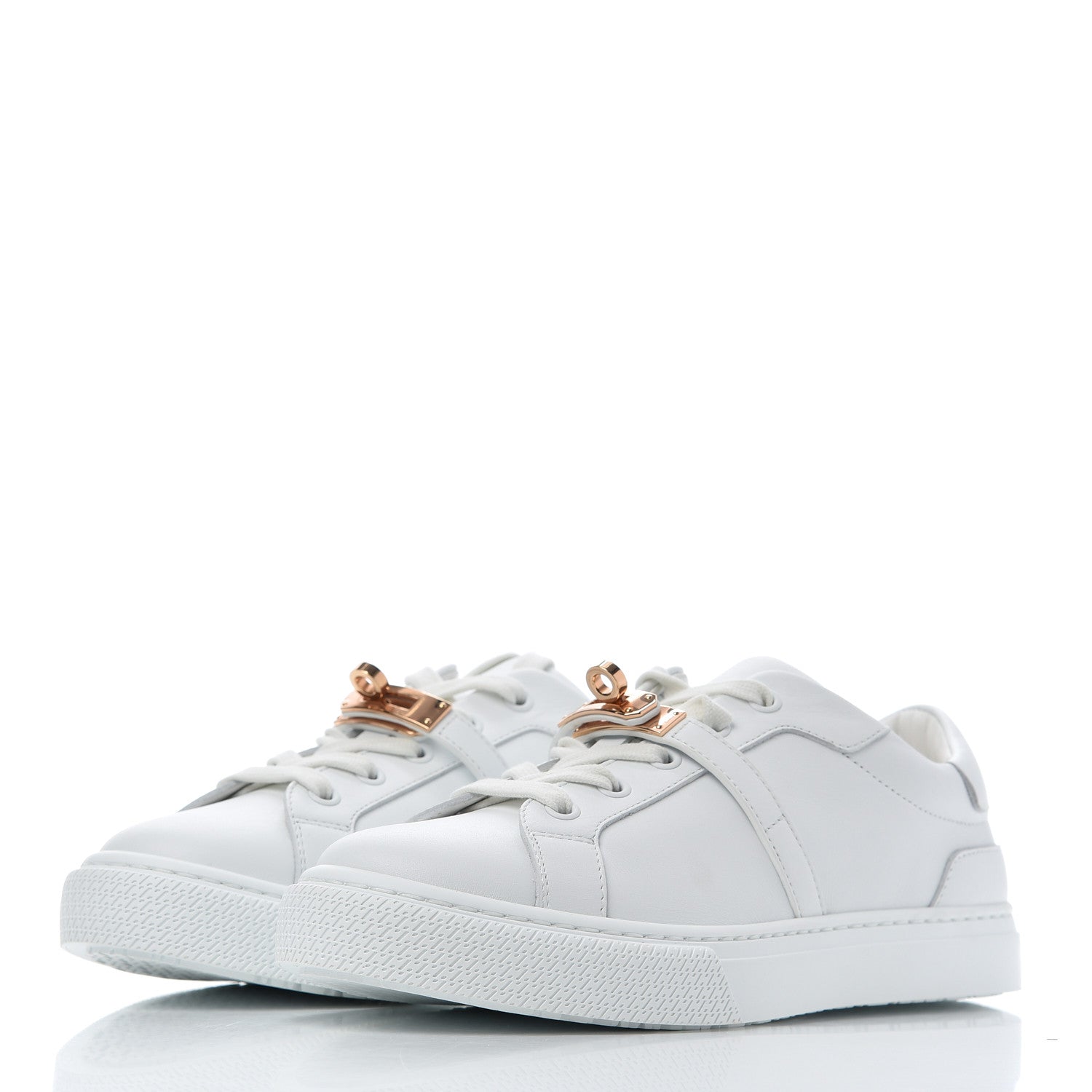 Hermes Calfskin Day Sneakers 36.5 White 3 of 14
