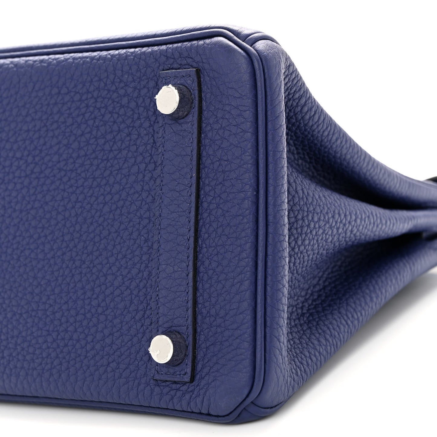 Togo Verso Birkin 25 Bleu Encre Orange