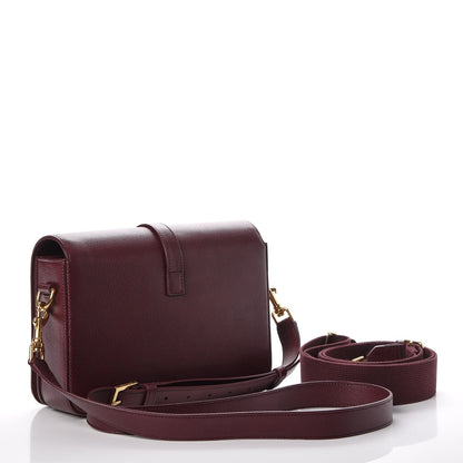Saint Laurent Textured Calfskin Medium Classic Monogram Universite Bag Dark Red 4 of 8