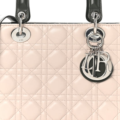 Christian Dior Lambskin Cannage Medium Tri-Color Lady Dior Light Pink 8 of 9