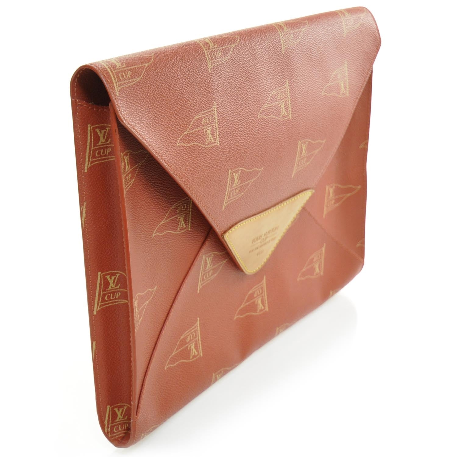 Louis Vuitton Americas Cup Document Portfolio Case Red 3 of 10