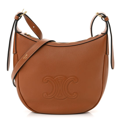 Celine Supple Calfskin Small Triomphe Heloise Shoulder Bag Tan 1 of 10