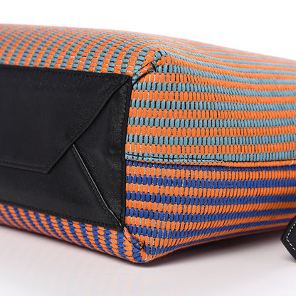 Celine Woven Canvas Small Twisted Cabas Multicolor 7 of 8