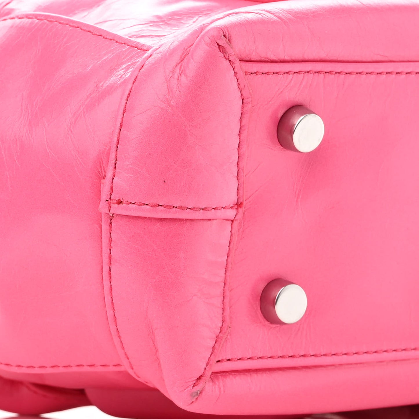 Paper Calfskin Maxi Intrecciato Mini Arco Pink