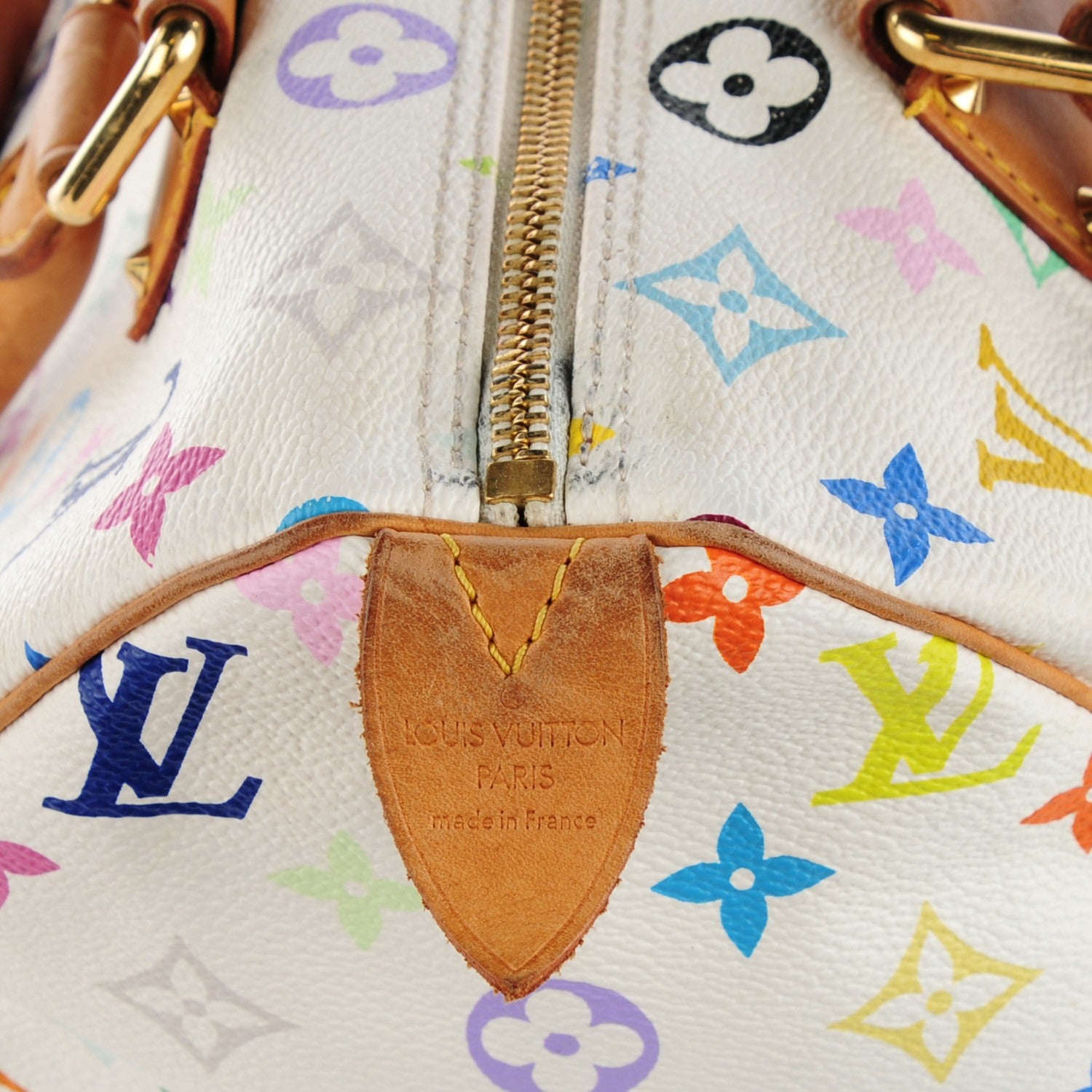 Louis Vuitton Monogram Multicolor Speedy 30 White 7 of 9
