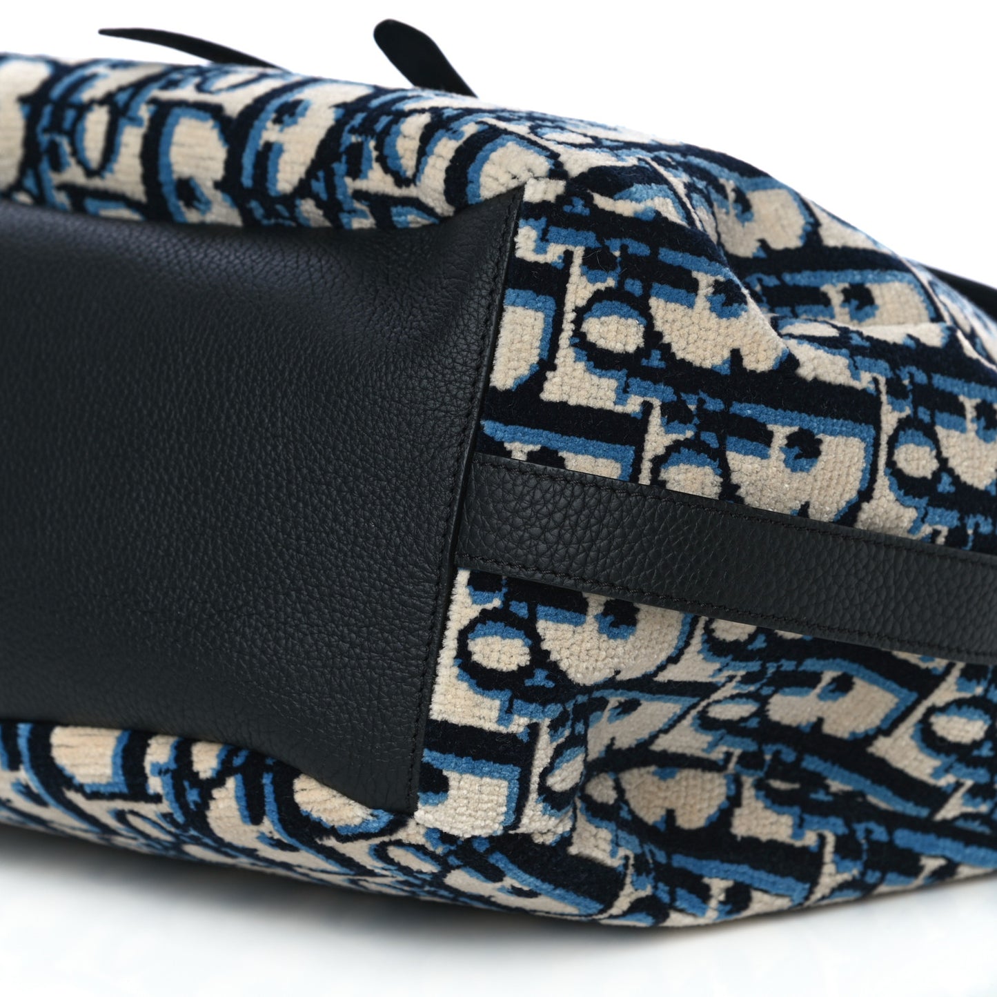 Oblique Saddle Soft Bag Bleu Marine