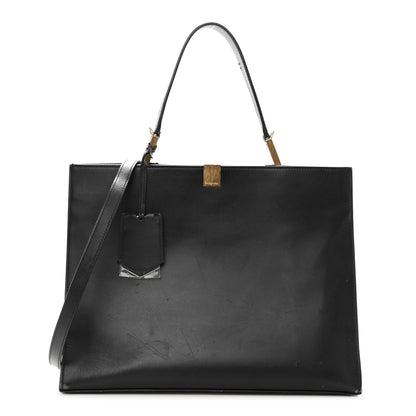 Balenciaga Calfskin Le Dix Soft Cabas M Shoulder Bag Black 1 of 16