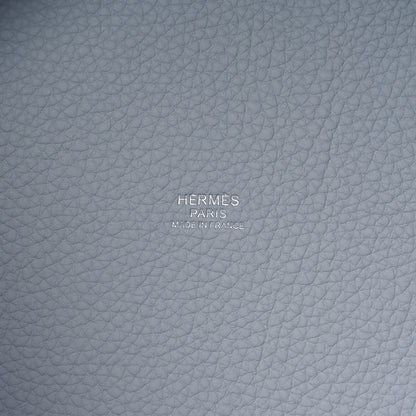 Hermes Taurillon Clemence Picotin Lock 22 MM Bleu Pale 6 of 11
