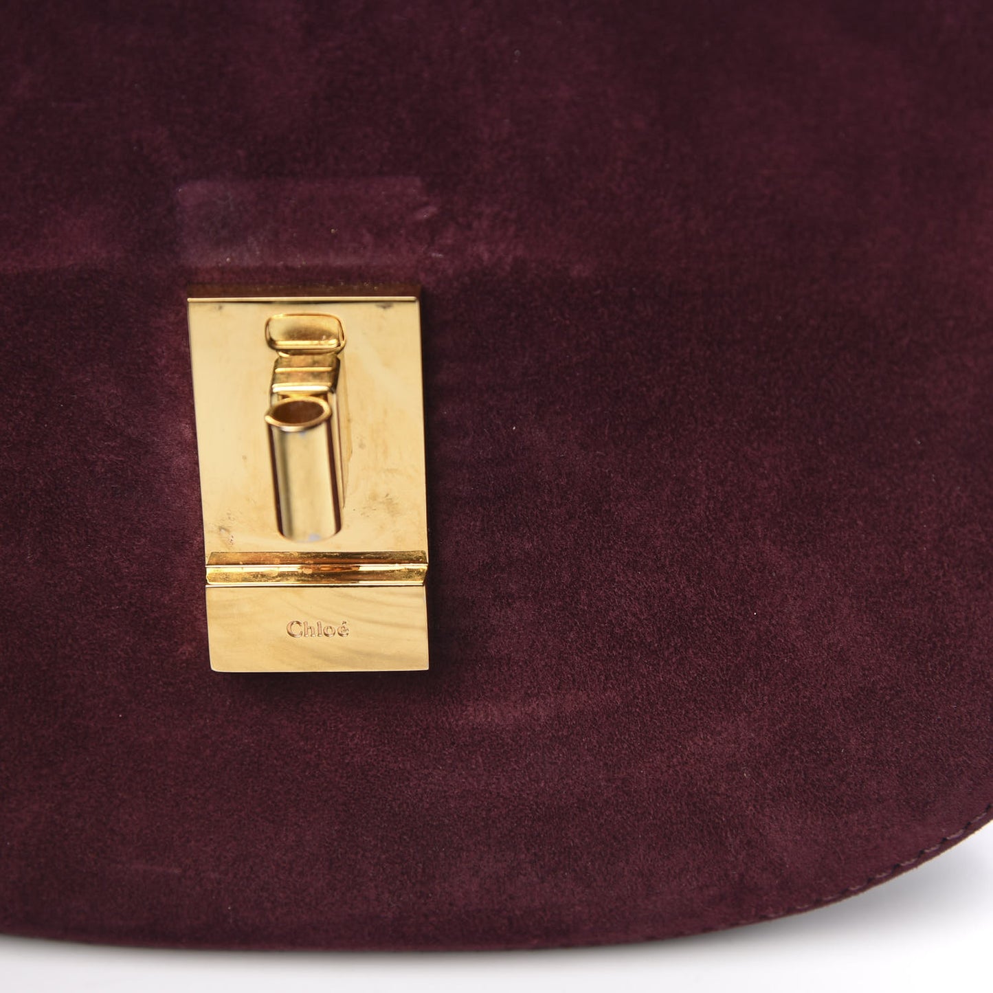 Suede Smooth Calfskin Mini Drew Shoulder Bag Dark Purple