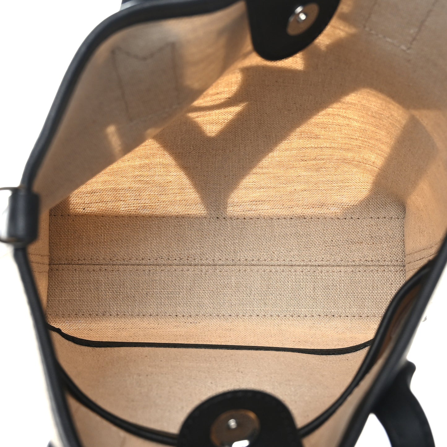 Canvas Glitch Logo Shopper Tote Black White