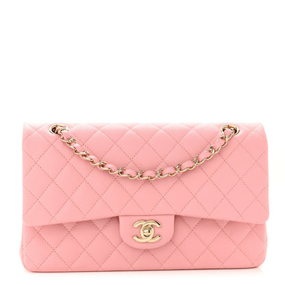 Chanel Caviar Quilted Medium Double Flap Pink 1 of 10