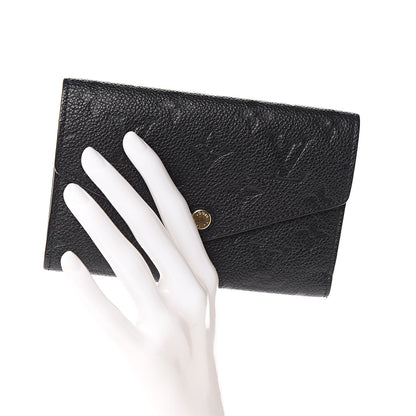 Louis Vuitton Empreinte Compact Curieuse Wallet Black 2 of 8