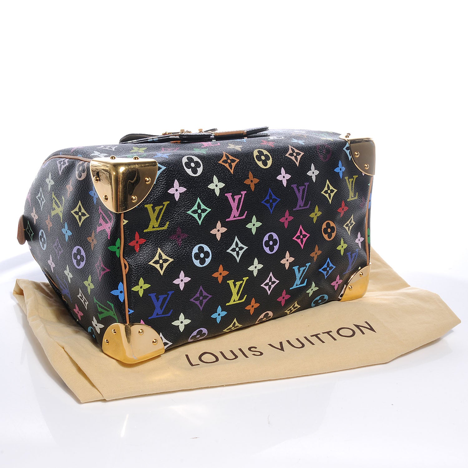Louis Vuitton Monogram Multicolor Speedy 30 Black 4 of 9