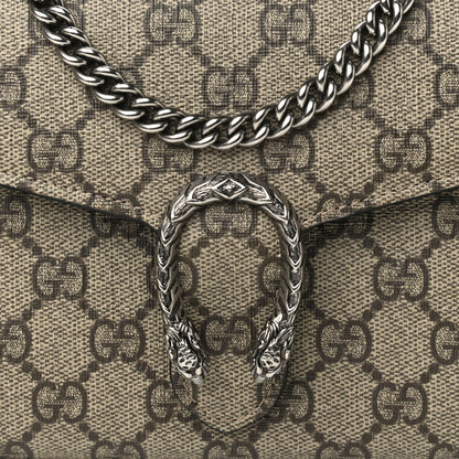 Gucci GG Supreme Monogram Mini Dionysus Chain Wallet Beige Black 8 of 12