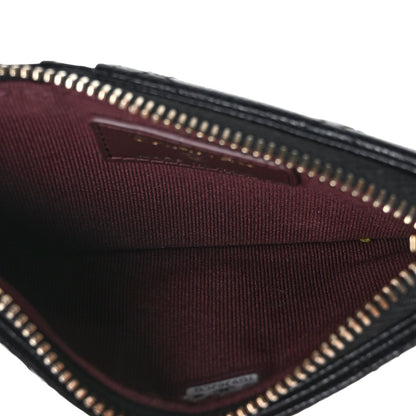 Chanel Caviar Quilted Flap Zip Card Holder Black 5 of 8