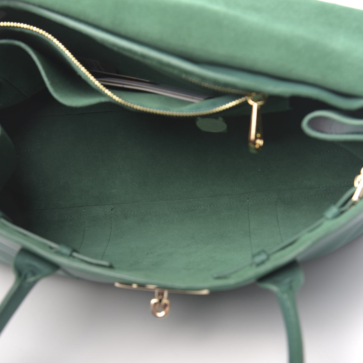 Micrograin Calfskin Bayswater Emerald