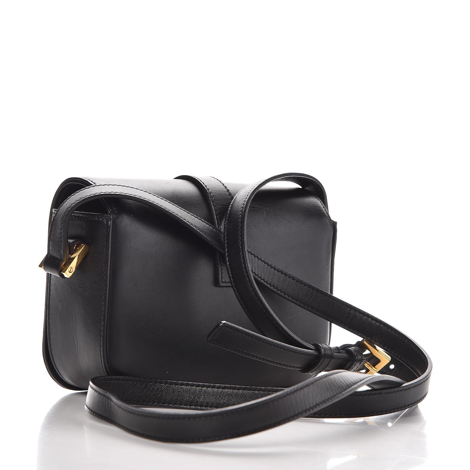 Saint Laurent Smooth Calfskin Small Monogram Université Shoulder Bag Black 4 of 10